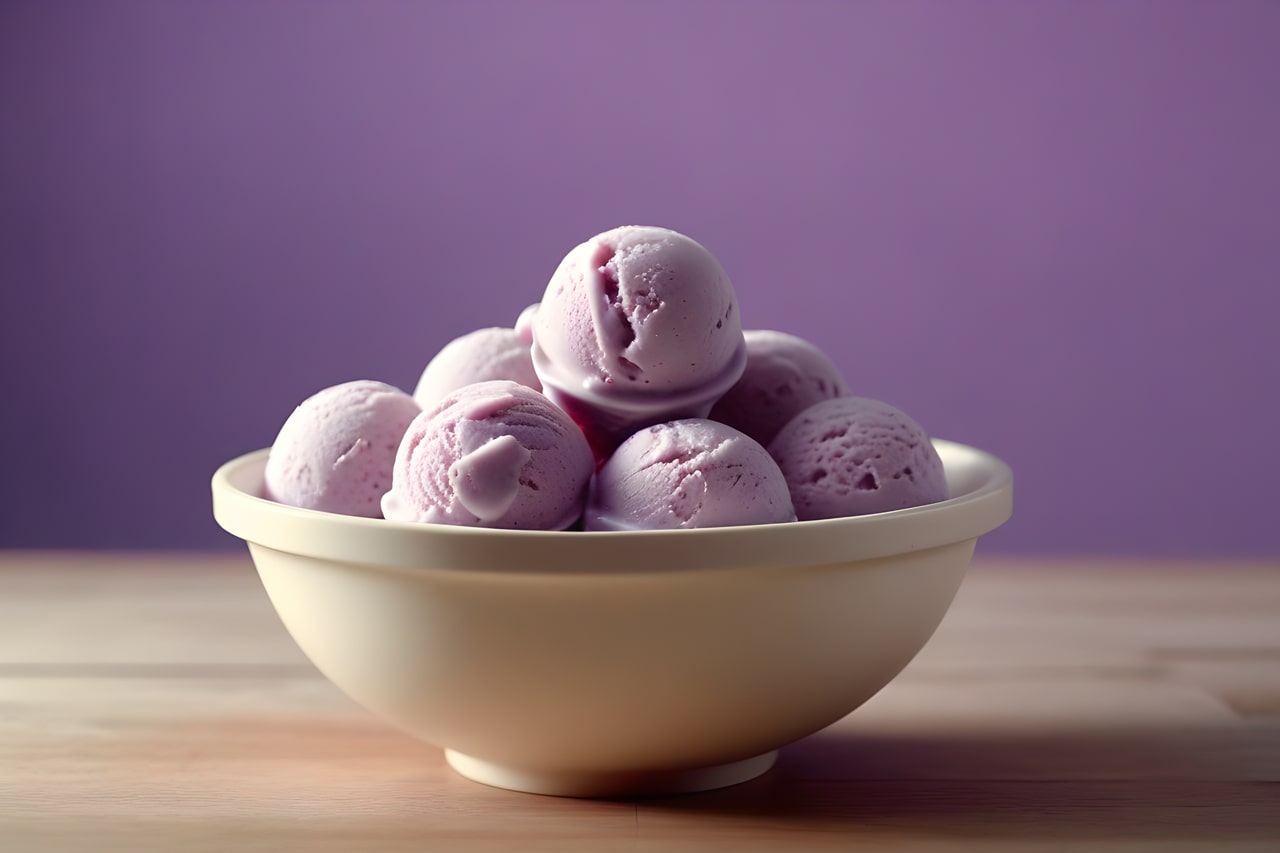 sorvete de tang com 3 ingredientes sabor uva